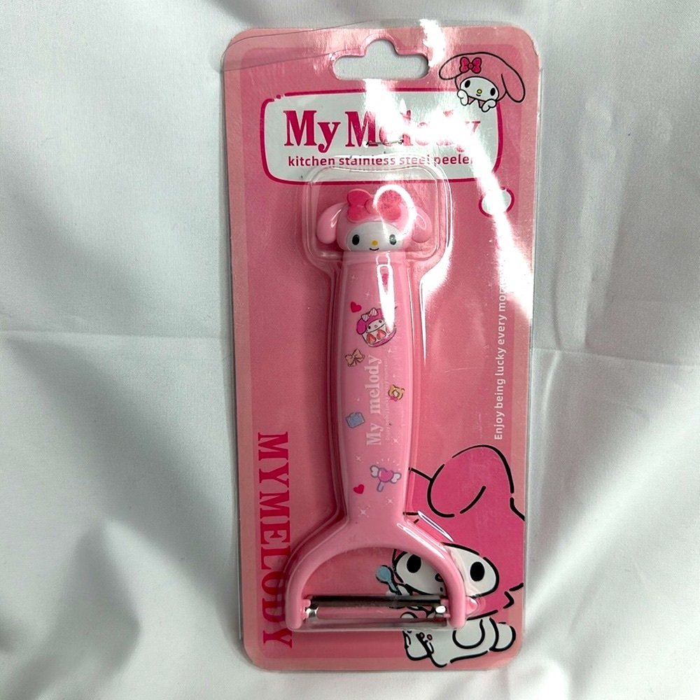 Sanrio My Melody Stainless Steel Fruit Peeler Tool for Effortless Peel…